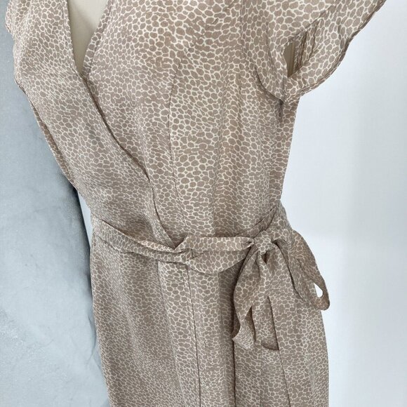 Rungolee Womens NWT Silk Wrap Dress Sz XXS Dainty Event Glam Party Animal Print - Picture 6 of 15